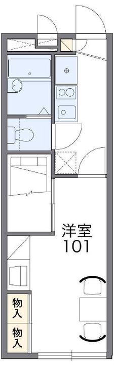 レオパレス鶴崎IIIの間取り