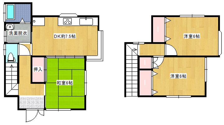 神奈川県横須賀市西逸見町3(一戸建)の賃貸物件の間取り