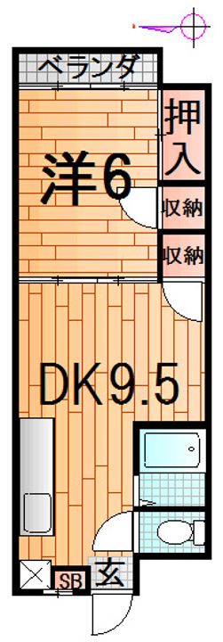 花笠マンションの間取り