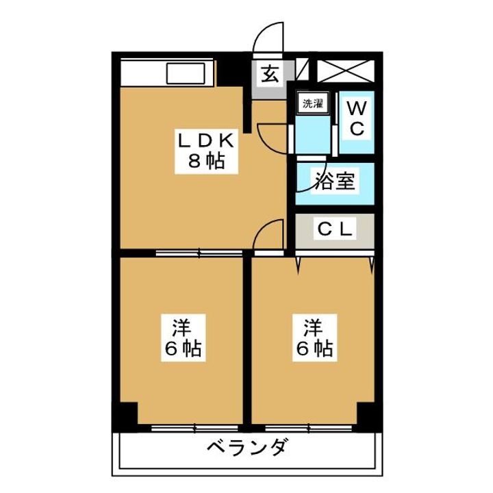 サントル・ヴィラージュIIIの間取り