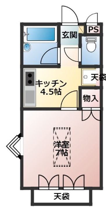 ハイツ・ルヴィの間取り