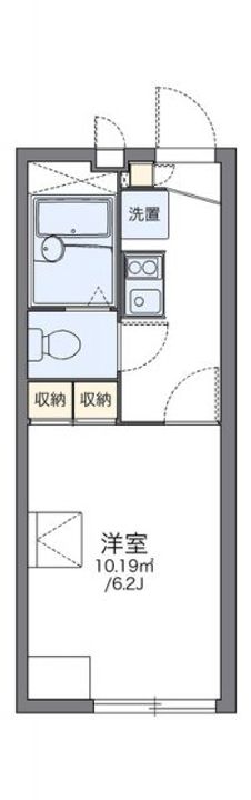 レオパレスMUSASHIIIの間取り