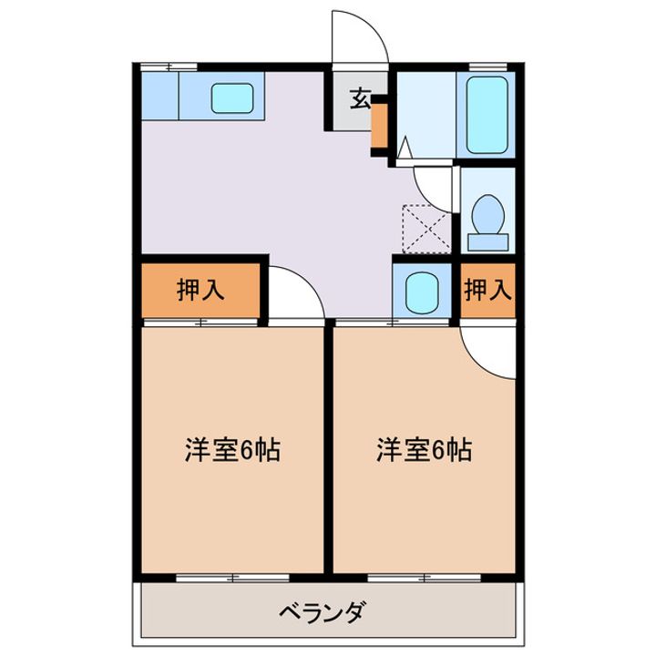 エンゼルハイムアオキの間取り