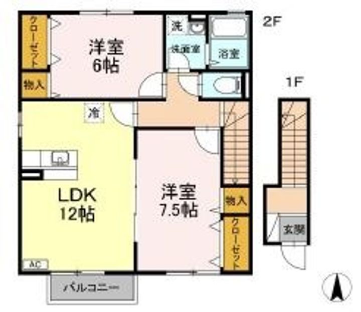 ヴィスタ桑田 VIIIの間取り
