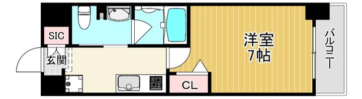 大阪府大阪市旭区森小路1(マンション)の賃貸物件の間取り