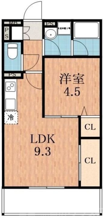 大阪府大阪市阿倍野区丸山通1(アパート)の賃貸物件の間取り