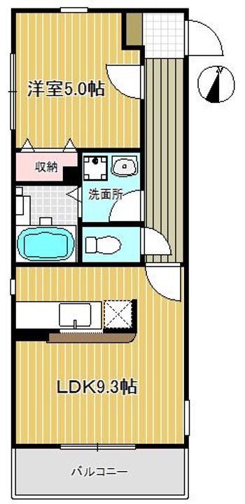埼玉県さいたま市大宮区大成町1(マンション)の賃貸物件の間取り