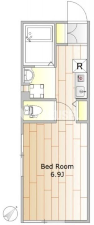 東京都目黒区五本木1(アパート)の賃貸物件の間取り