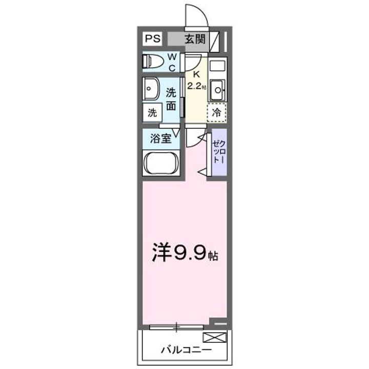 栃木県宇都宮市下荒針町(アパート)の賃貸物件の間取り