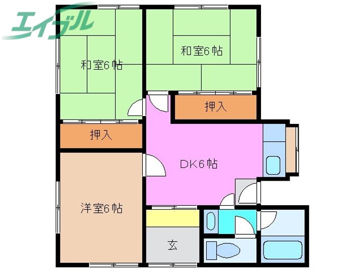 三重県津市城山2(一戸建)の賃貸物件の間取り