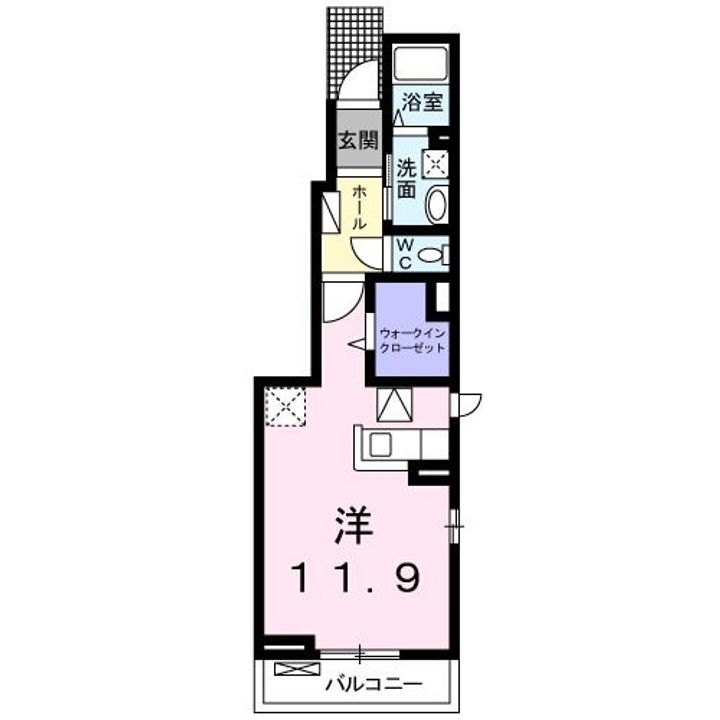 大阪府寝屋川市河北西町(アパート)の賃貸物件の間取り