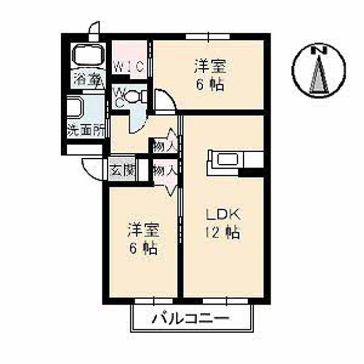 シャーメゾンANTICAの間取り
