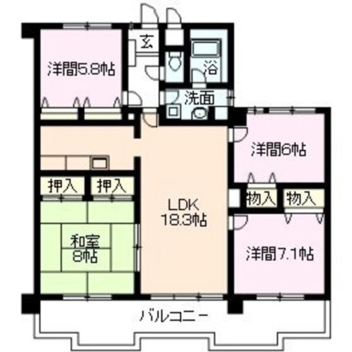 プリメール石神井の間取り