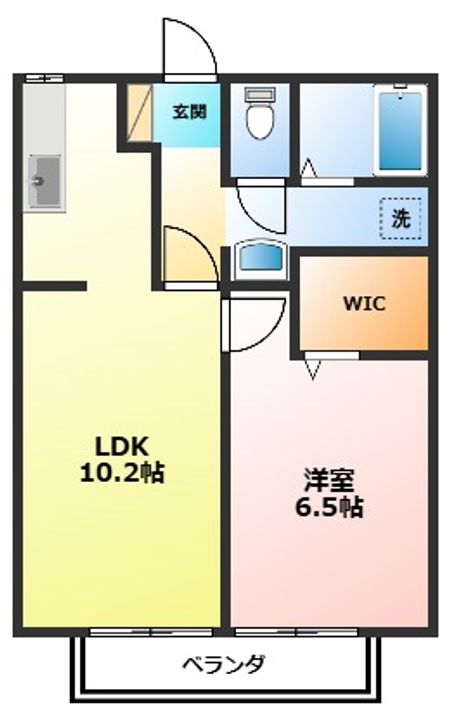 神奈川県小田原市久野(アパート)の賃貸物件の間取り