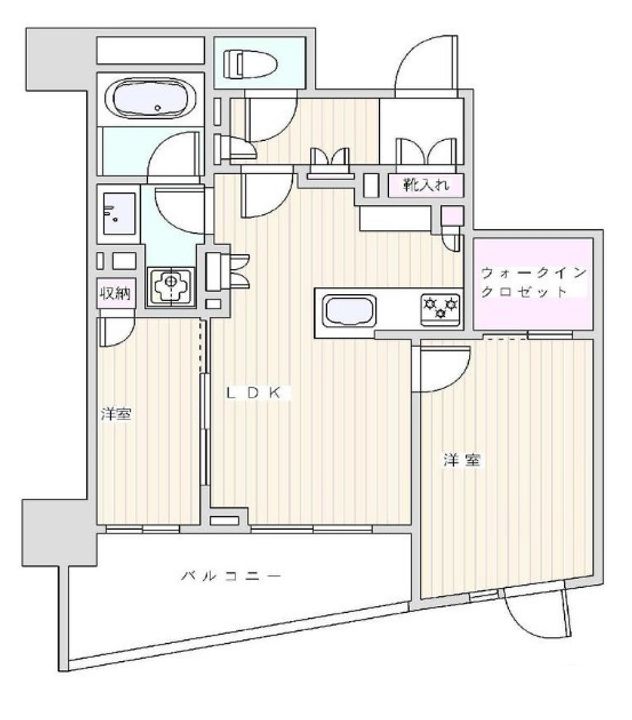 東京都荒川区西尾久7(マンション)の賃貸物件の間取り