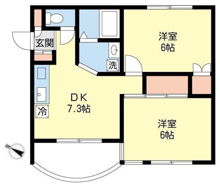 フラット穂留壽の間取り
