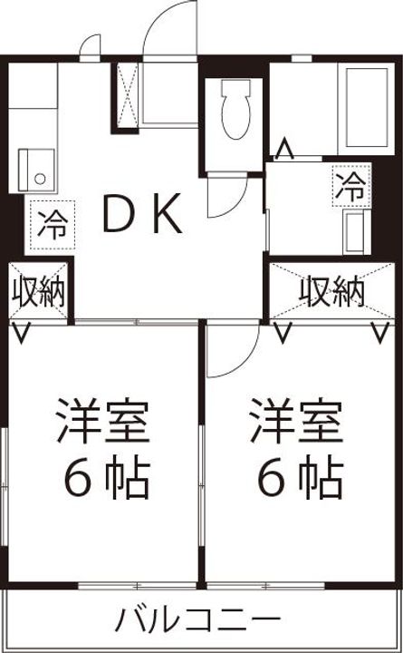 コーポ安納の間取り