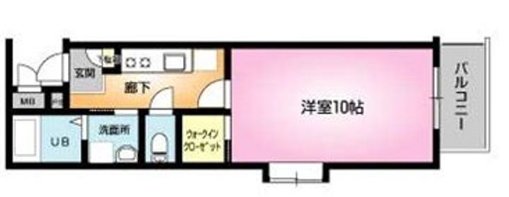 新潟県新発田市荒町(マンション)の賃貸物件の間取り