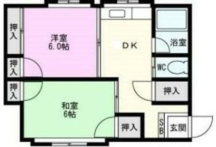 ハイツマコトの間取り