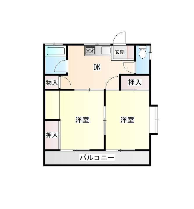 ふじハイツの間取り