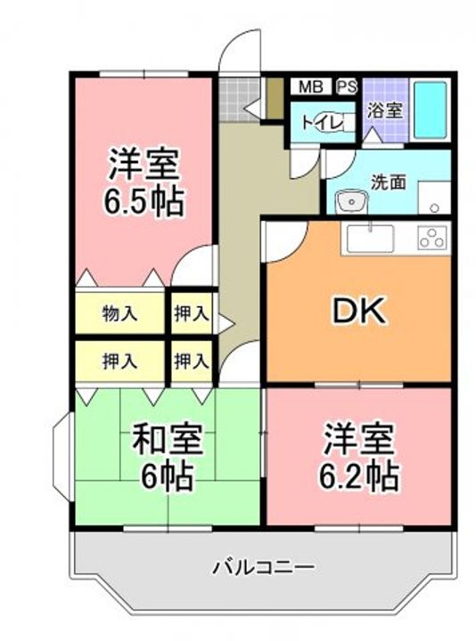 エムロード21 A棟の間取り