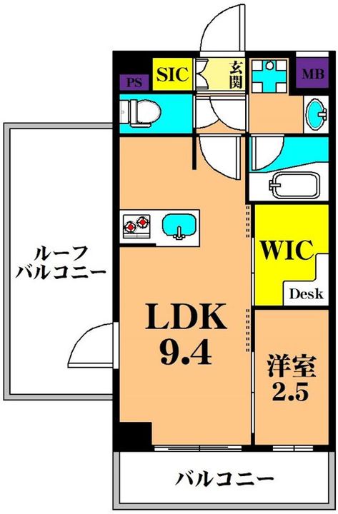 東京都品川区南品川4(マンション)の賃貸物件の間取り