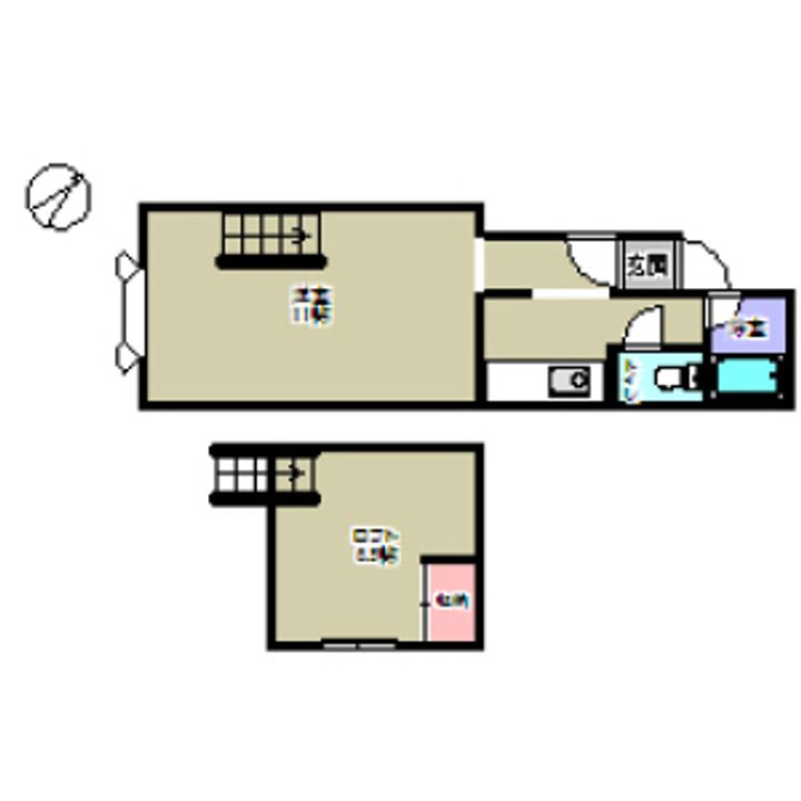 北海道札幌市北区新琴似十二条2(アパート)の賃貸物件の間取り