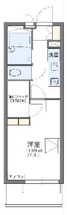 レオパレス月見ヶ丘の間取り