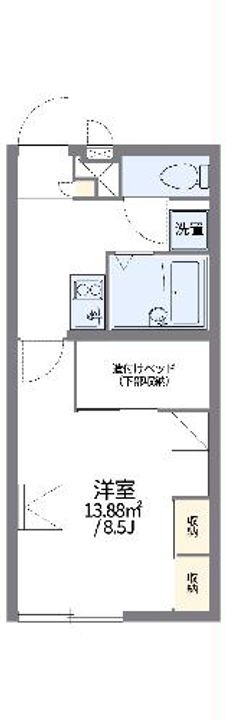レオパレスキャッツ アイの間取り
