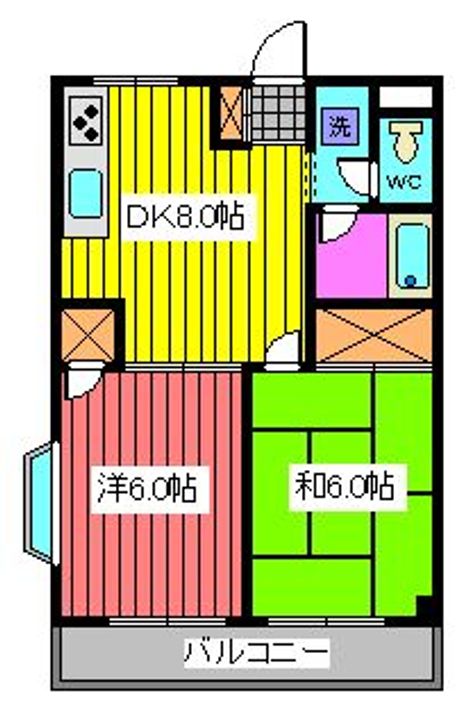 錦生コーポの間取り