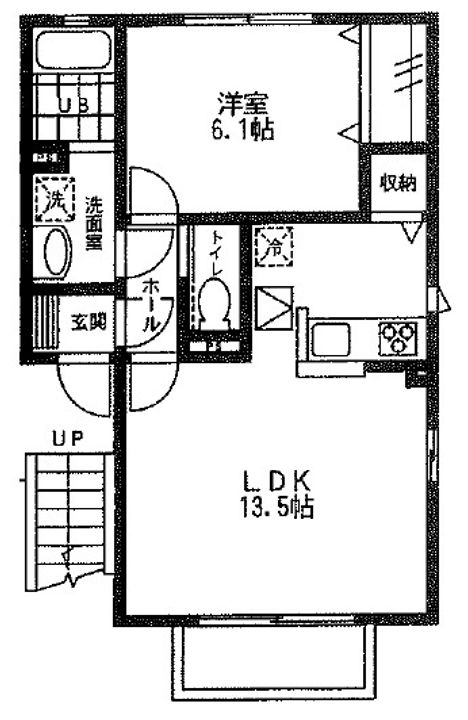 コンフォートルミナスAの間取り