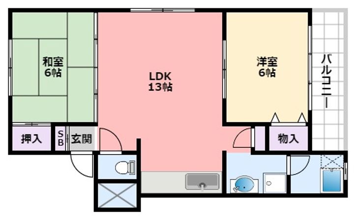 マンション甲峰の間取り