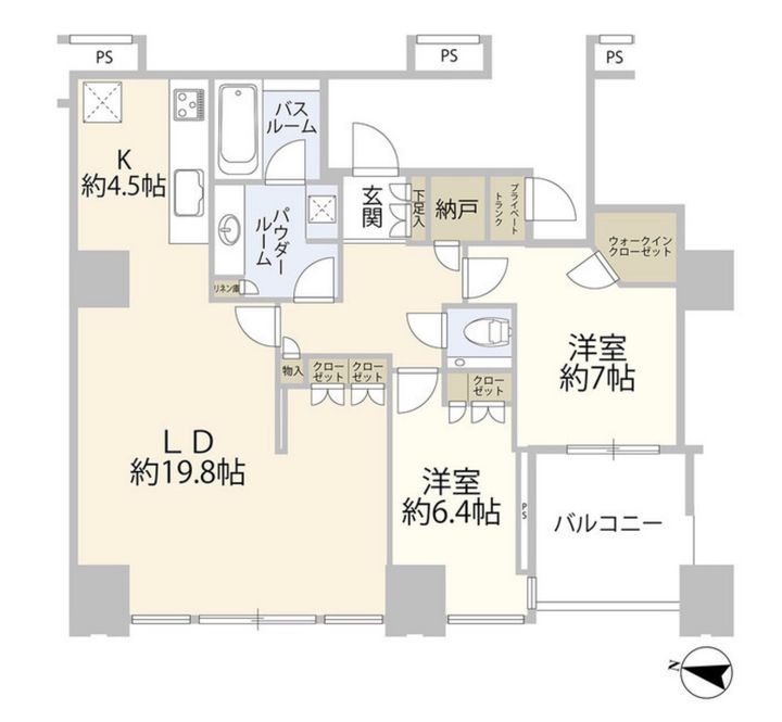ワールドシティタワーズ アクアタワーの間取り