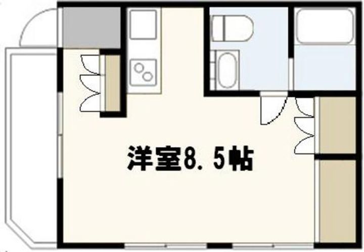 広島県広島市安佐南区長束1(マンション)の賃貸物件の間取り
