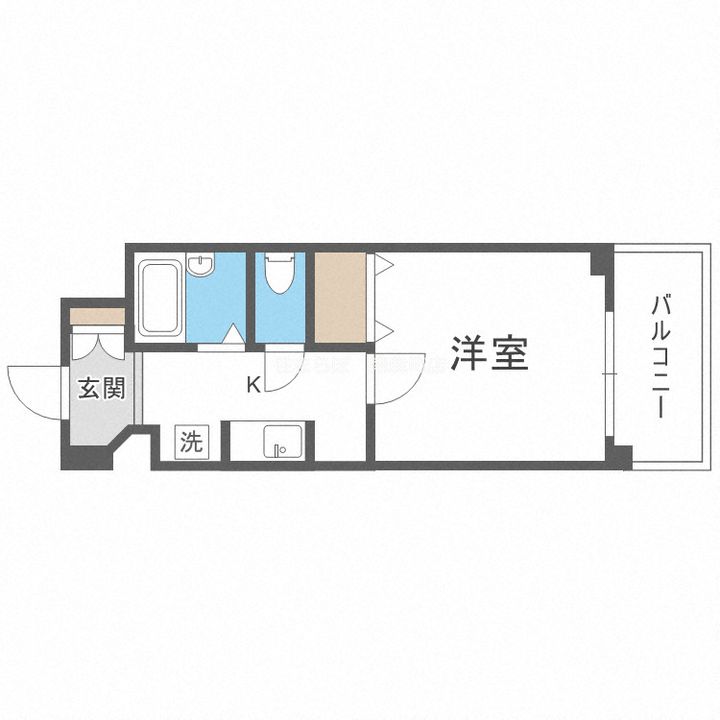 大阪府大阪市西区江之子島2(マンション)の賃貸物件の間取り