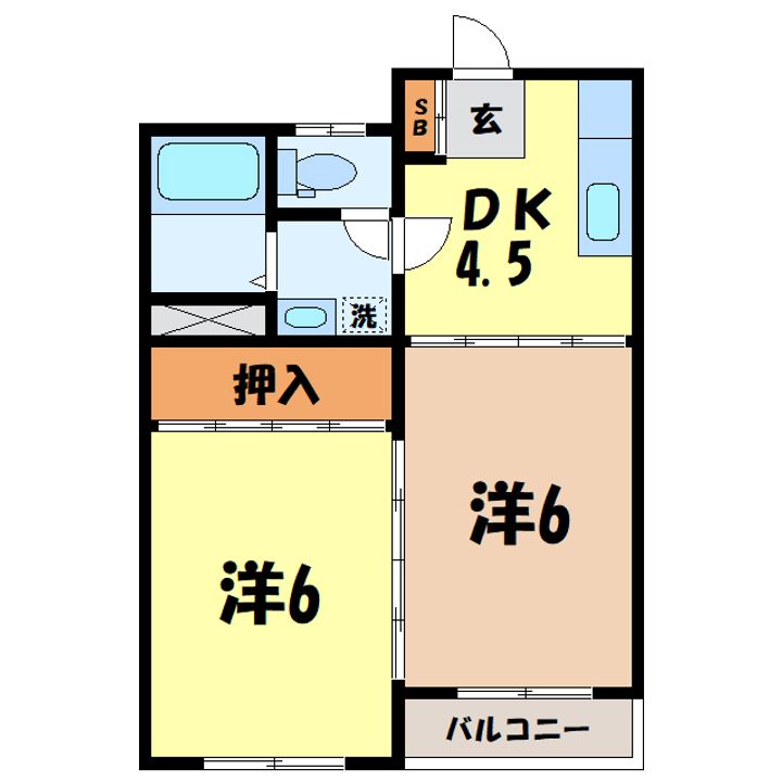 アイカワハイツの間取り