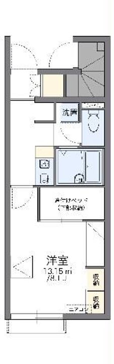 レオパレス紫陽花の間取り