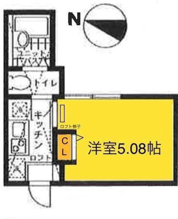 神奈川県横浜市神奈川区白幡南町(アパート)の賃貸物件の間取り