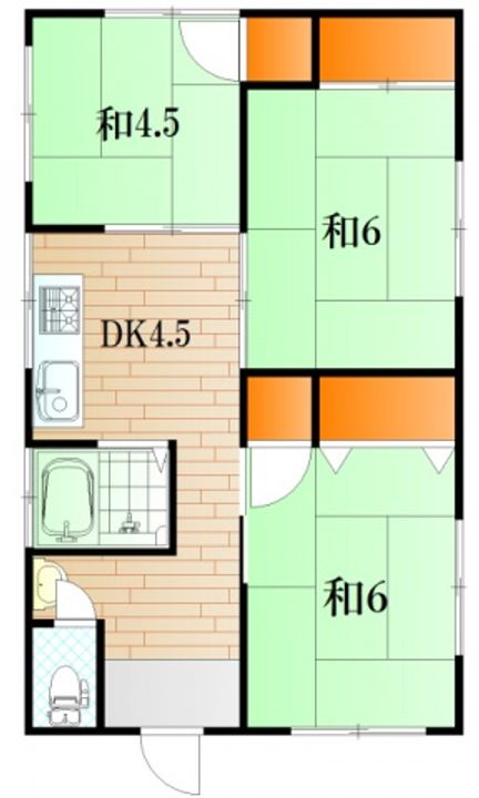 山口県下関市貴船町3(一戸建)の賃貸物件の間取り