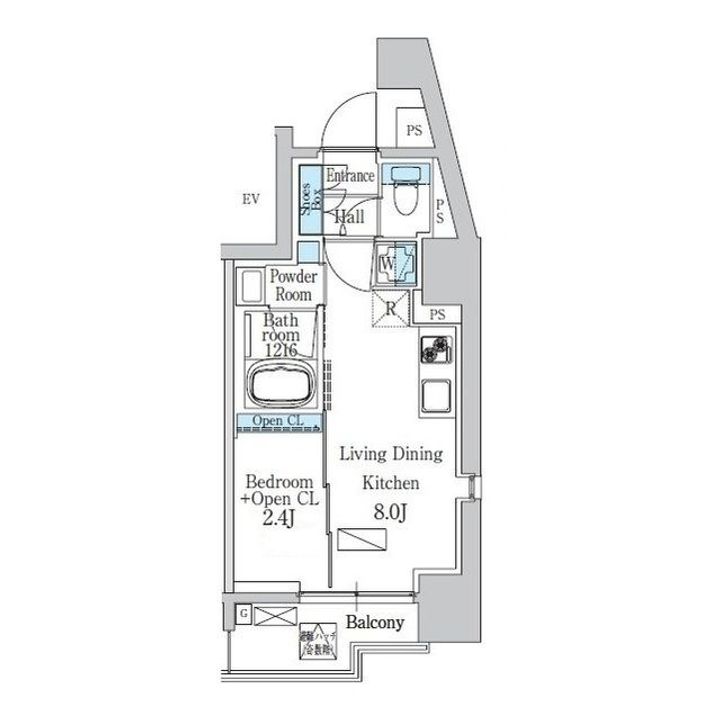 東京都品川区平塚1(マンション)の賃貸物件の間取り