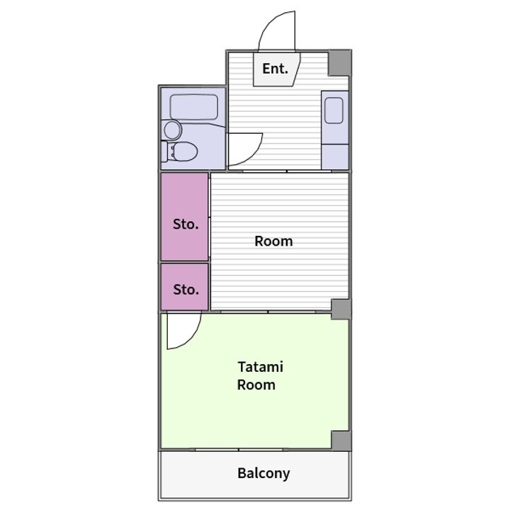 LBアパートあびこの間取り