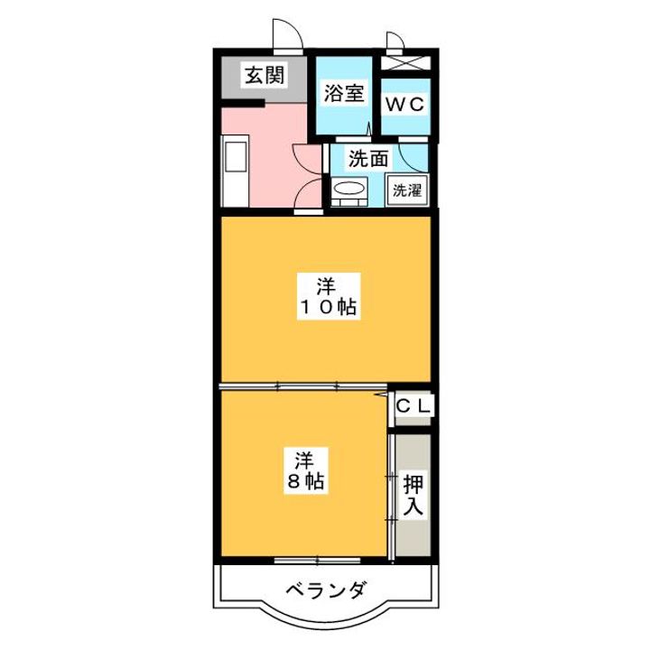 ルミナス中浜の間取り