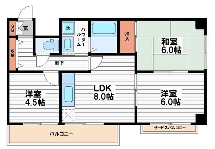 K2アベニューの間取り