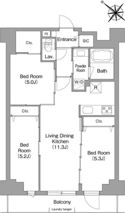 コンフォリア・リヴ豊洲キャナルの間取り