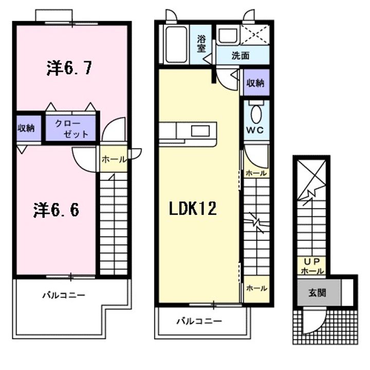 ソレアードパルケBの間取り