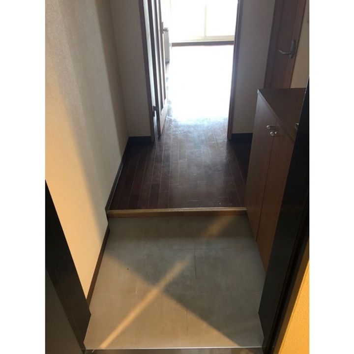 ヒラノアパートメントIIの玄関