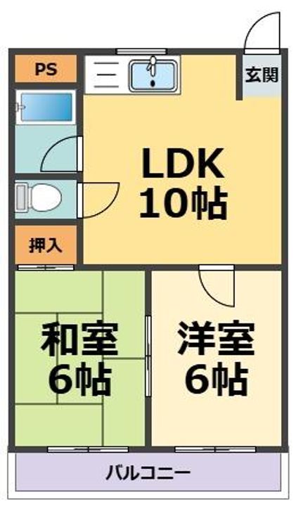 パインリーフ甲子園の間取り