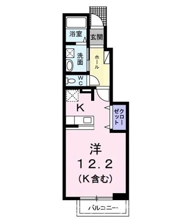 東京都日野市大字日野(アパート)の賃貸物件の間取り