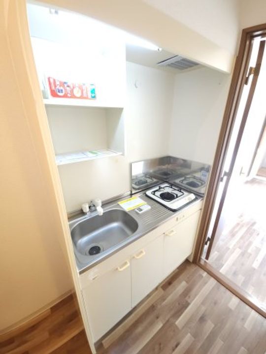 大阪府大阪市東淀川区上新庄2(マンション)の賃貸物件のキッチン