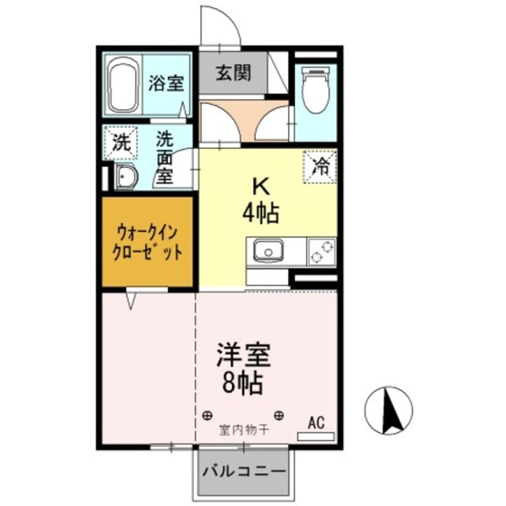 新潟県新潟市東区豊2(アパート)の賃貸物件の間取り